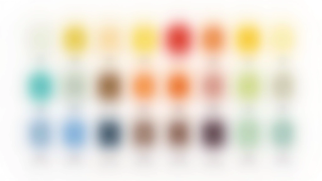 Kleurenpalet met primaire, secundaire en accentkleuren georganiseerd in een visueel systeem