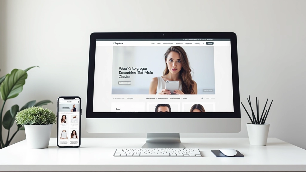 Portfolio website getoond op desktop en mobiel scherm naast elkaar