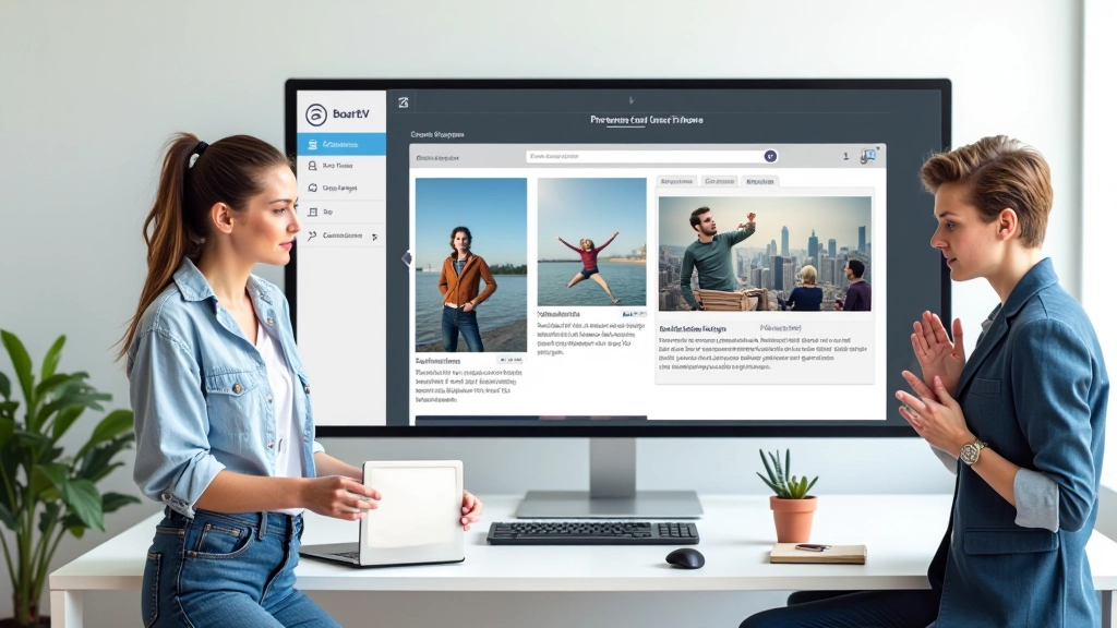 Moderne portfolio website interface met designelementen